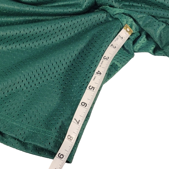 A4 Zephyr No-Snag A4 Technical Fabric Vintage Y2K Green Mesh Activewear Shorts L - Picture 12 of 12